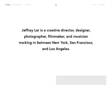 Tablet Screenshot of jeffreylei.com